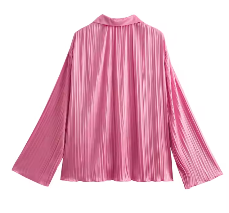 طقم قطعتين زهري قميص وبنطلون