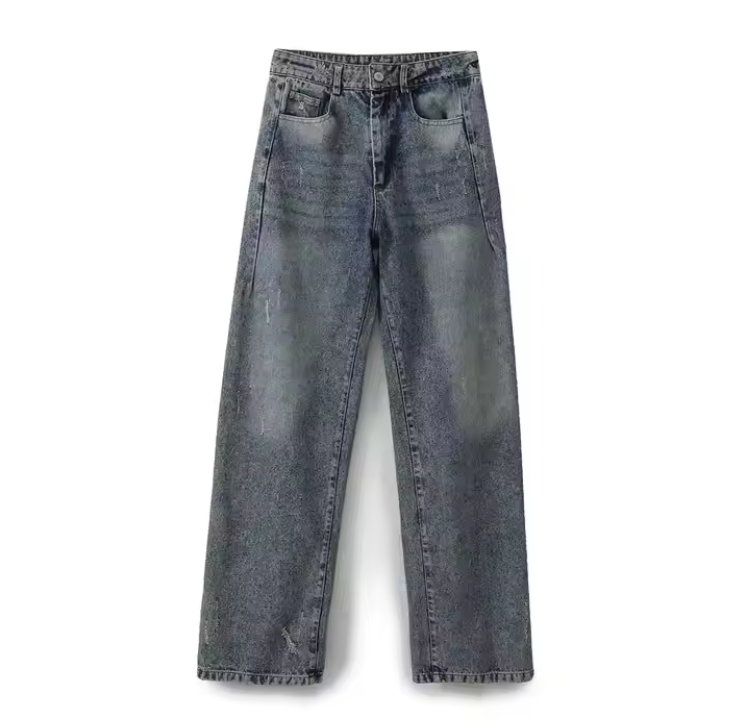 بنطلون جينز عريض ستريت