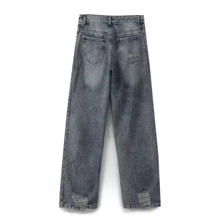 بنطلون جينز عريض ستريت