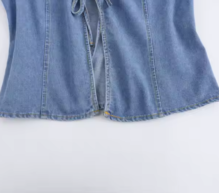 جاكيت جينز صيفي بربطة