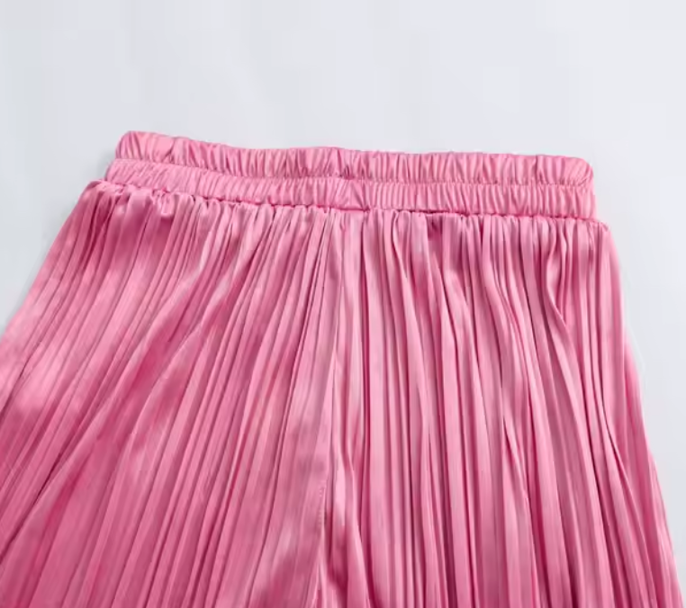 طقم قطعتين زهري قميص وبنطلون