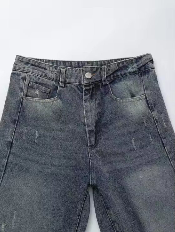 بنطلون جينز عريض ستريت