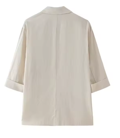 طقم قطعتين اوف وايت قميص وبنطلون