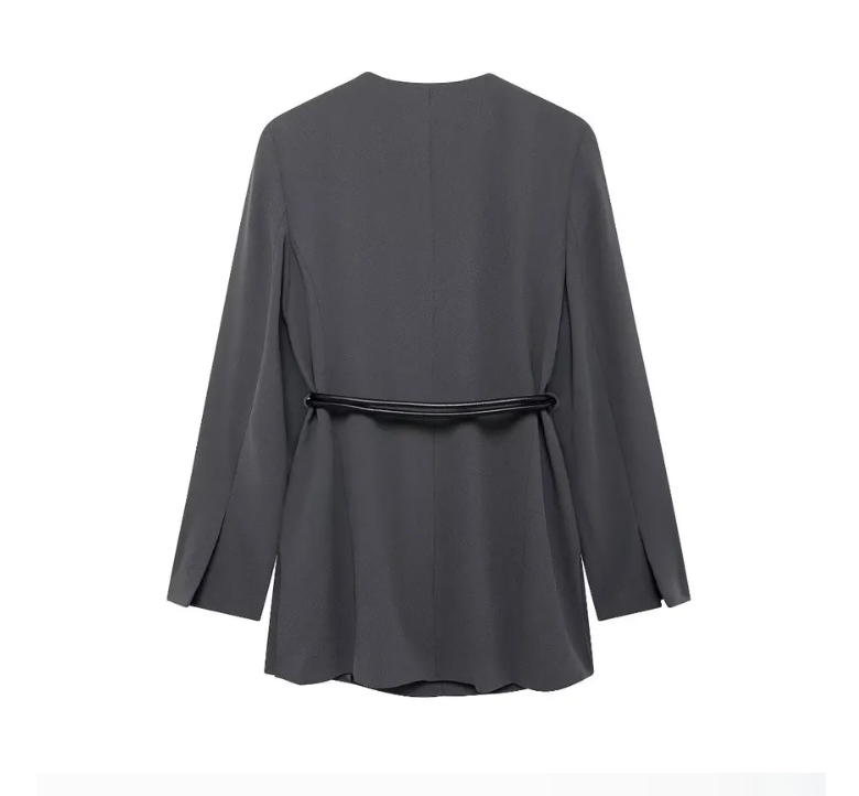 طقم رمادي غامق قطعتين جدا ثقيل ومميز