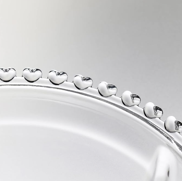 صحن زجاج ثقيل دائري