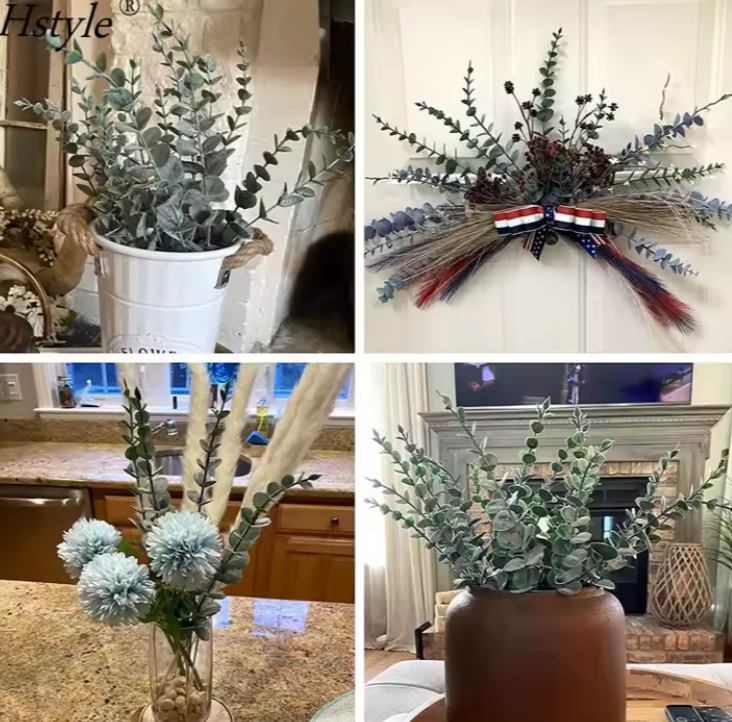 عروق ورد أخضر بشكلين مختلفين