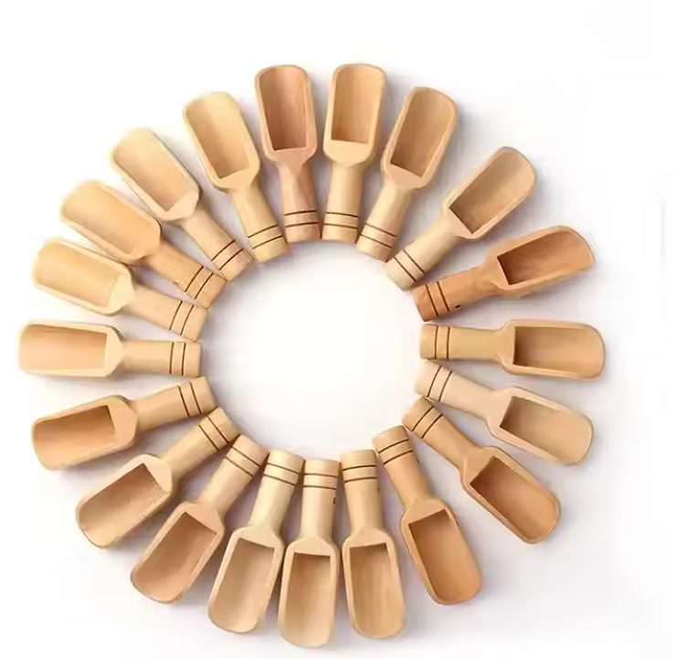 مغارف بهارات خشب حجم ميني