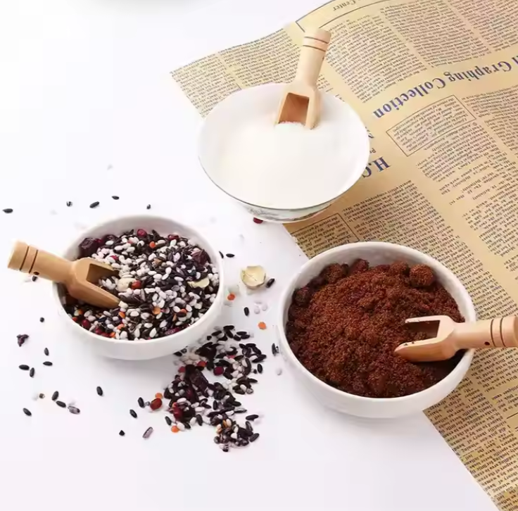 مغارف بهارات خشب حجم ميني