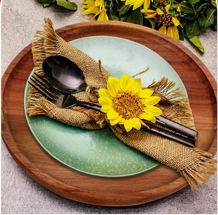 صحن خشب دائري قطر 20سم