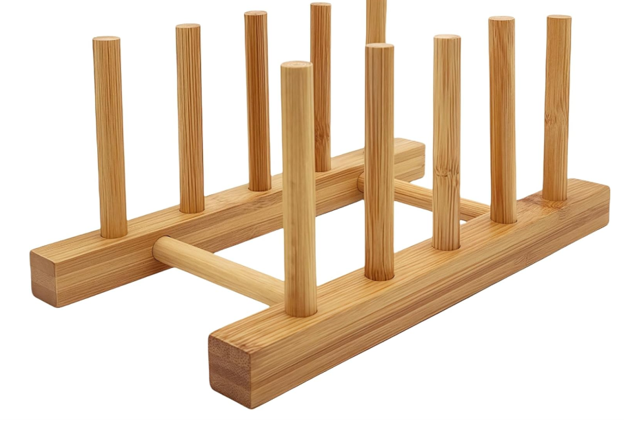 حمالة صحون خشب