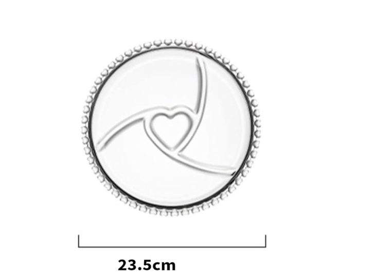 صحن زجاج ثقيل دائري