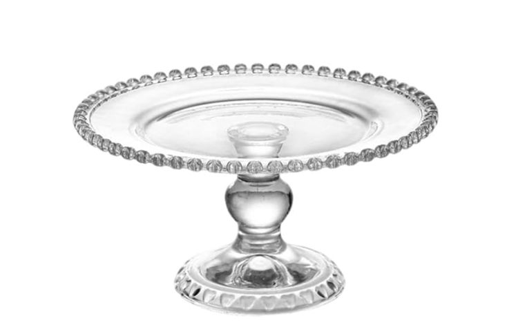 ستاند كيك زجاج ثقيل قطر 32سم