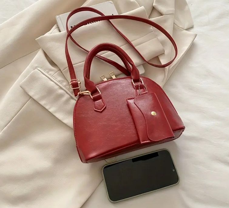 (حقيبة صغيرة (أحمر ,أبيض ,بني