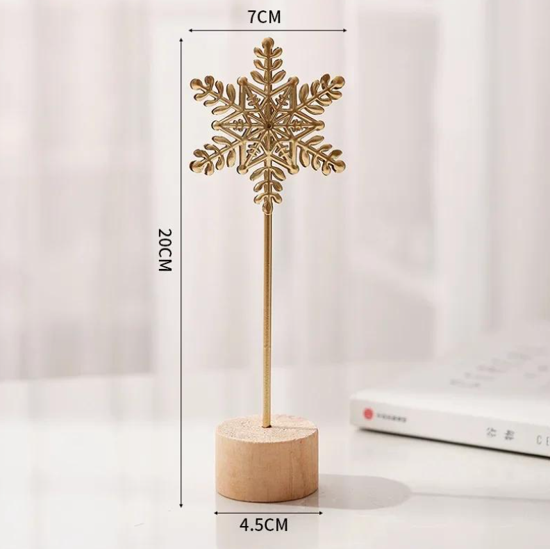 (نجمة ديكور (خشب + معدن