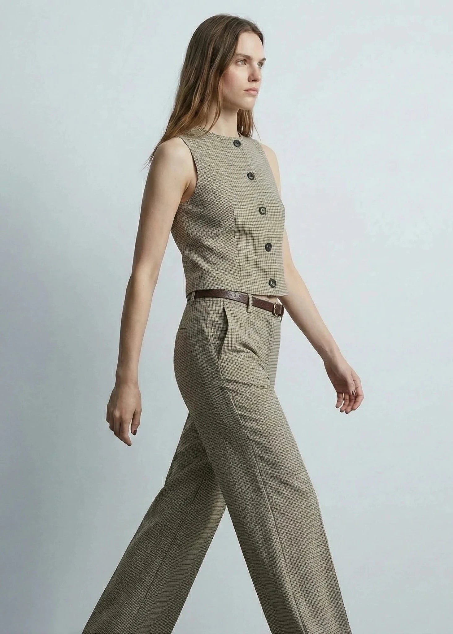 (VIP) طقم كلاسيك قطعتين كاروهات