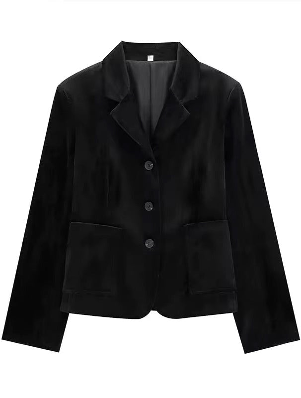 (VIP) طقم مخمل رسمي أنيق قطعتين