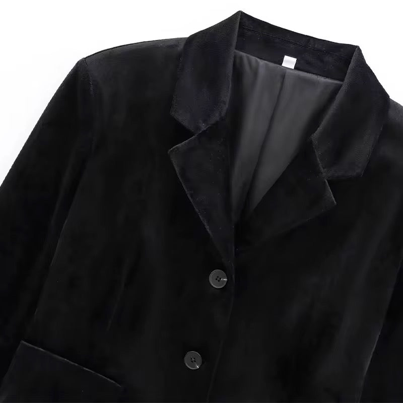 (VIP) طقم مخمل رسمي أنيق قطعتين