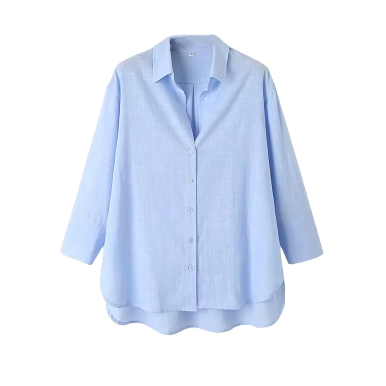 قميص عملي بالأزرق والأبيض